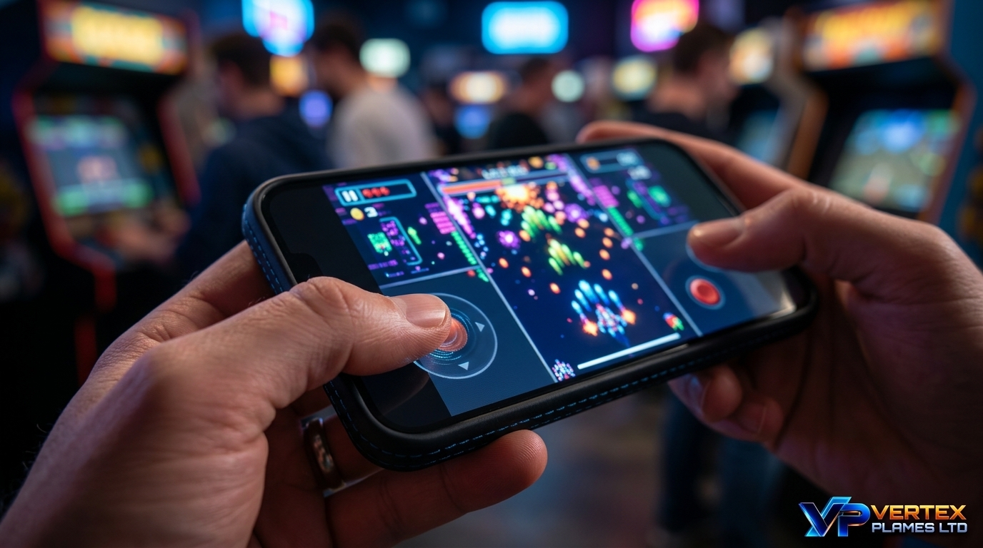 arcade games for mobile illustration: Pick-up-and-play design and short-session appeal
